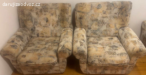 2 křesla a rozkládací gauč, v dobrém stavu