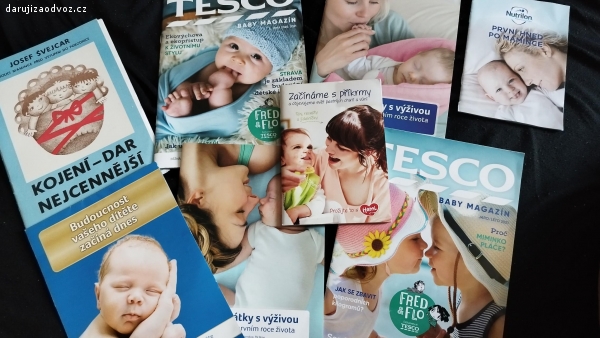 brožury pro maminky. mix brožur o kojení a prvních příkrmech