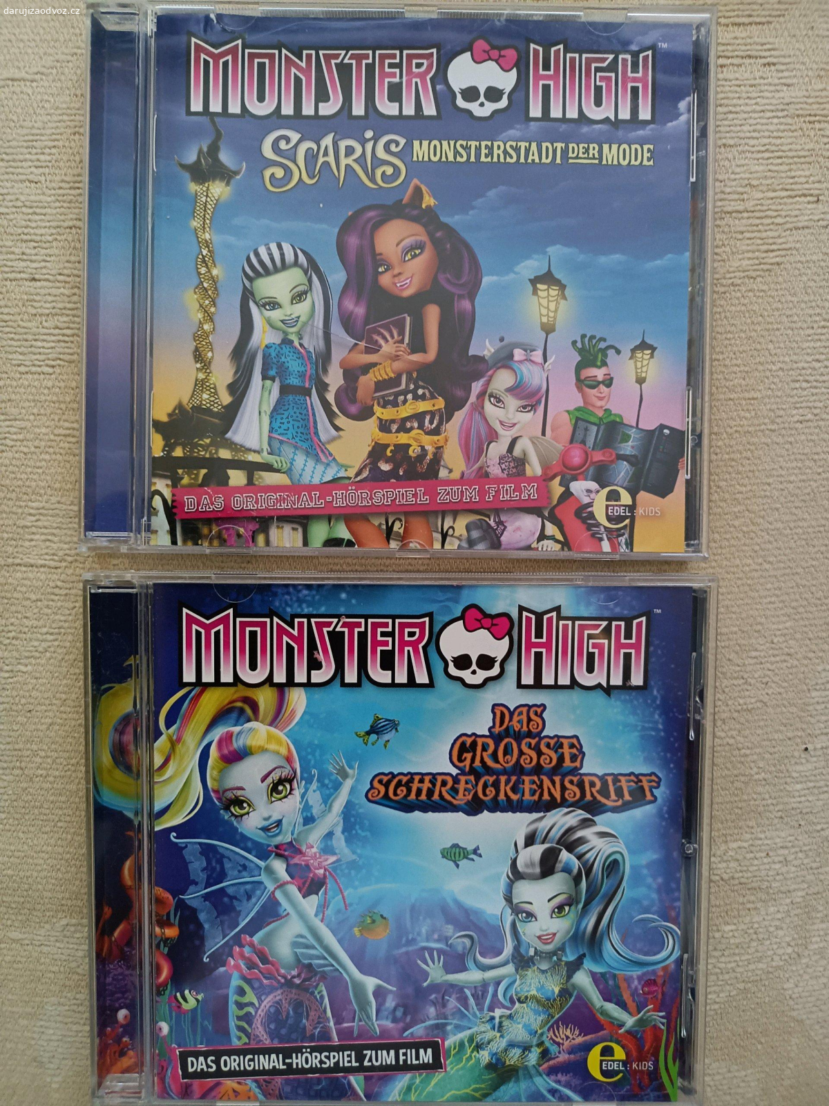 CD Německá, pro děti, výuková. Daruji šest německých CD pro děti a jedno CD zpěvačky Helena Fischer