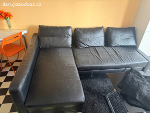 černá rozkladači sedačka
