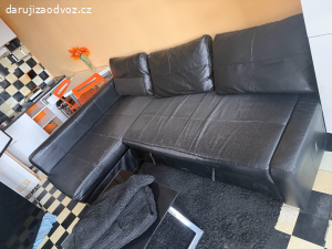 černá rozkladači sedačka