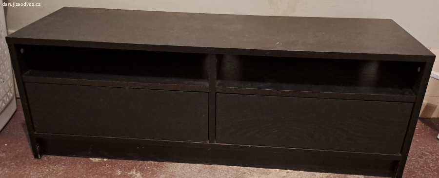 Černohnědý TV stolek Ikea