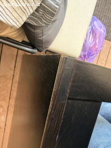 černý rozkladaci stůl Ikea Bjursta