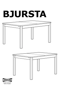 černý rozkladaci stůl Ikea Bjursta