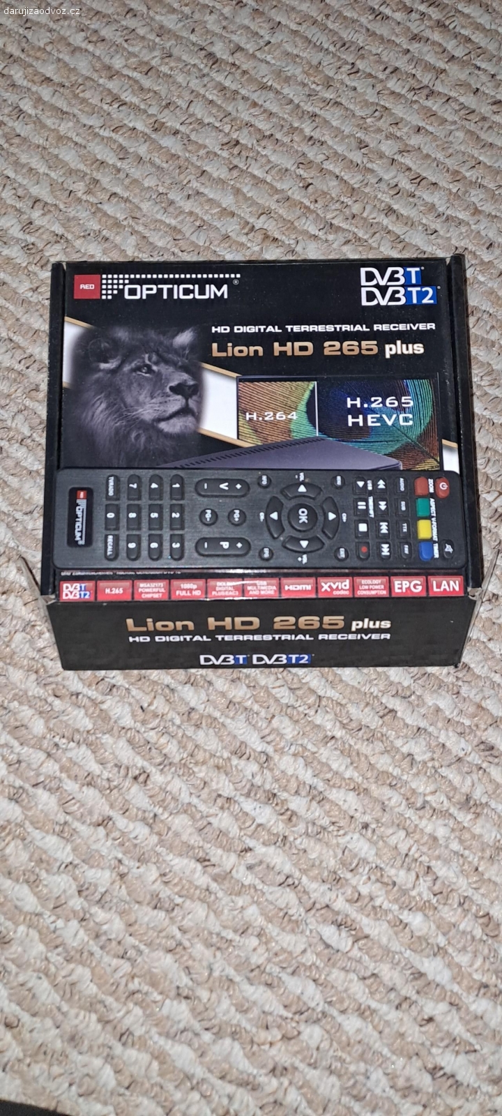 dálkový ovladač. k settopboxu Opticum Lion HD 265
skoro nový s krabičkou
