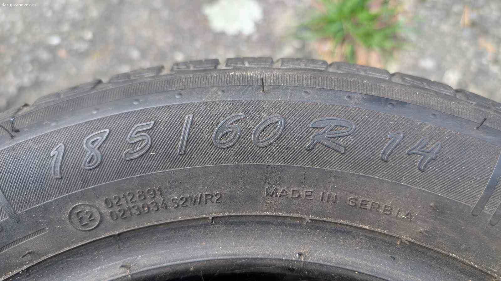 Daruji 4x pneu Kormoran 185/60/R14 dobrý vzorek. Funkční, dobrý vzorek, ihned k odběru, pouze volat! Na SMS a e-mail nereaguji.