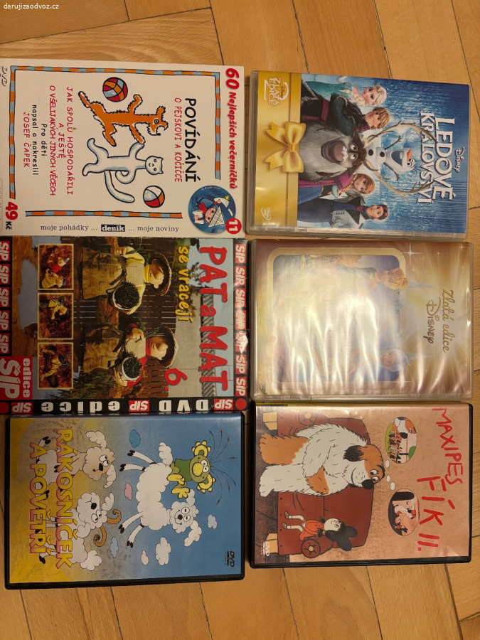 Daruji dětské DVD pohádky