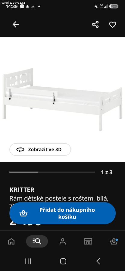Daruji dětskou postel