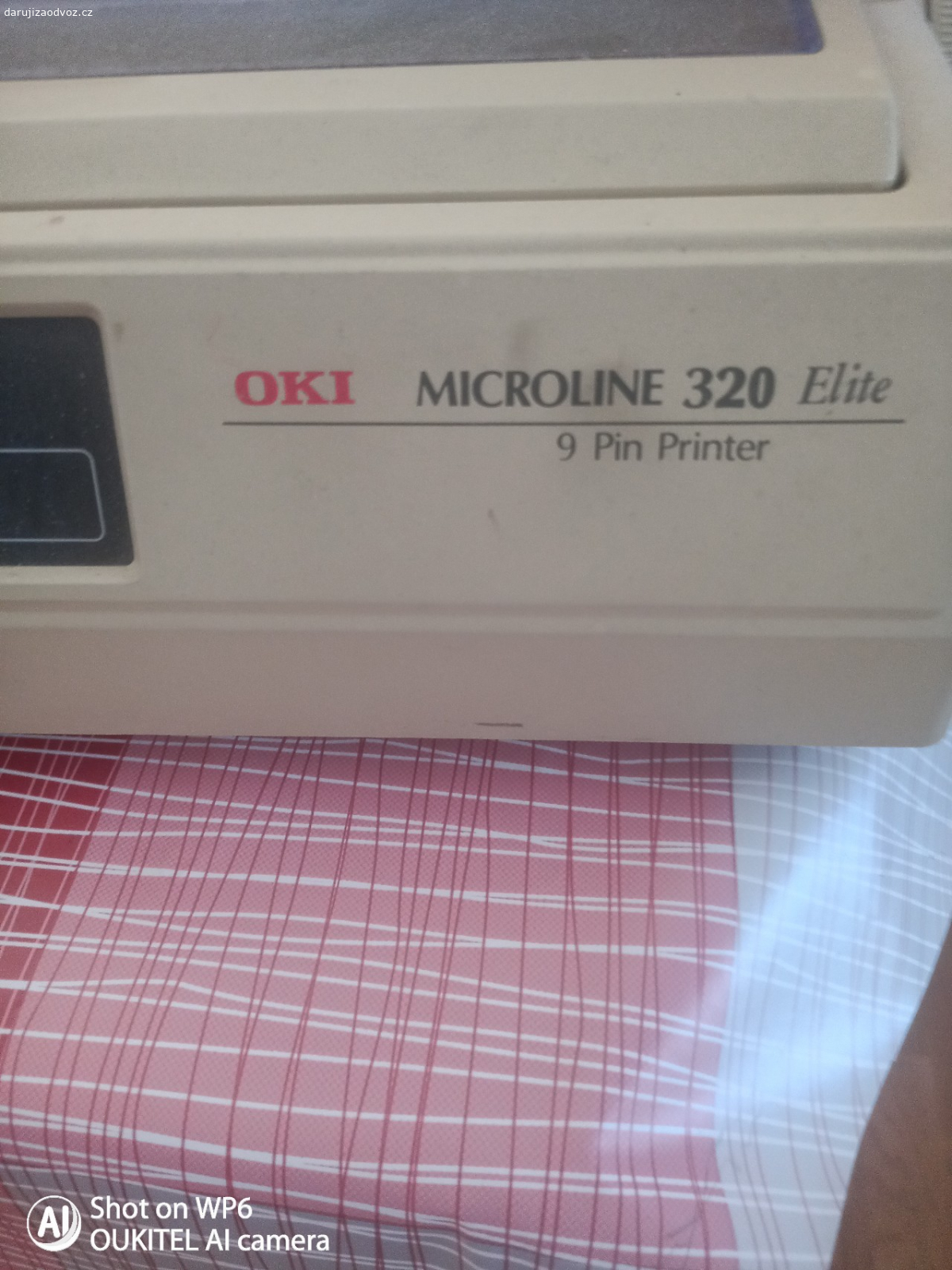 Daruji jehličkovou tiskárnu Oki. Microline 320 Elite 9 Pin Printer.