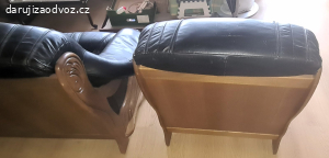 Daruji koženou 2 místnou sedačku a křeslo