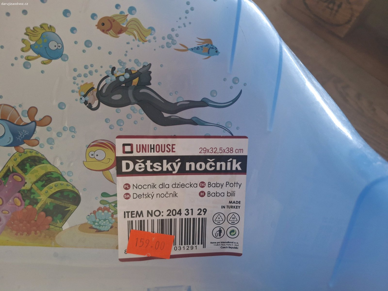 Daruji nočník. Daruji nový, nepoužívaný dětský nočník - křesílko. POUZE OSOBNÍ VYZVEDNUTÍ v Rabí (okr. Klatovy)