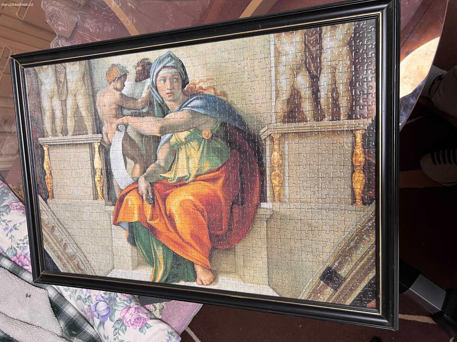 Daruji obrazy. Daruji dva zasklené zarámované obrazy (puzzle) od  Michalangela

Předání Dobříšsko, Příbramsko