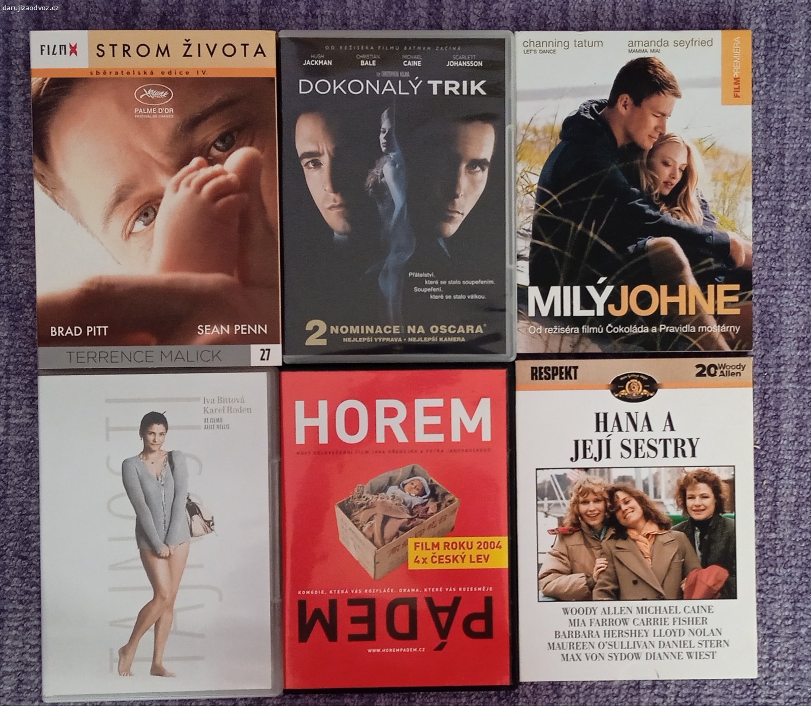 Daruji různá DVD za poštovné. Daruji různá DVD za poštovné