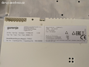 [REZERVOVÁNO] Daruji sklokeramickou desku Gorenje