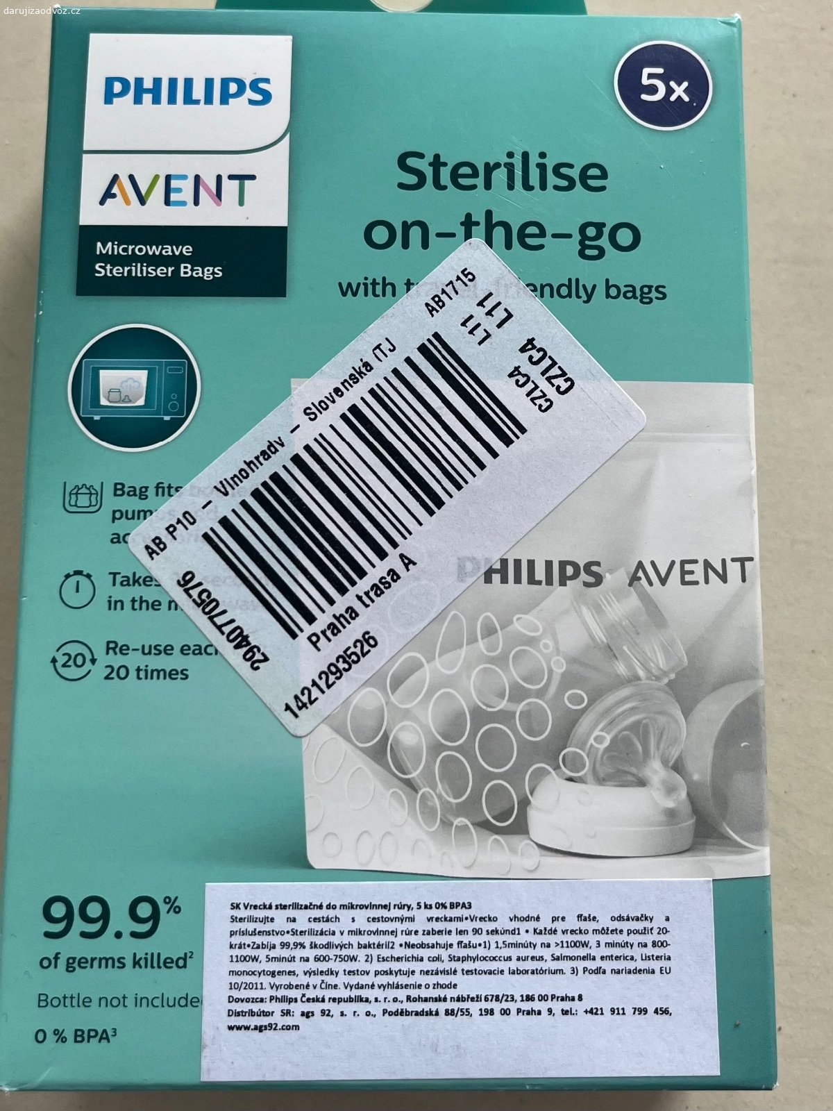 Daruji sterilizační sáčky do mikrovlnky. Nové sterilizační sáčky do mikrovlnky. Vhodné na cesty. Na lahvičky, dudlíky...
Mohu i zaslat.