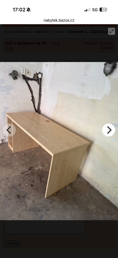 Daruji stůl k PC