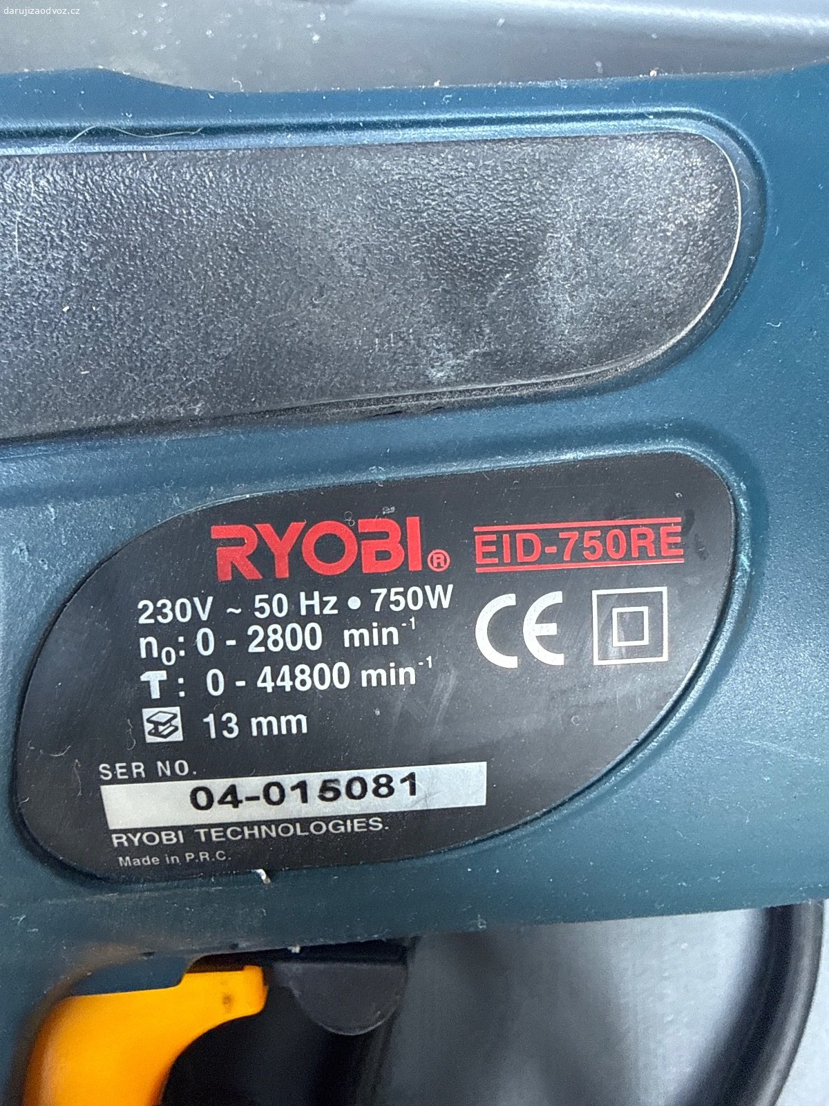 Daruji vrtačku. Ryobi vrtačka plně funkční