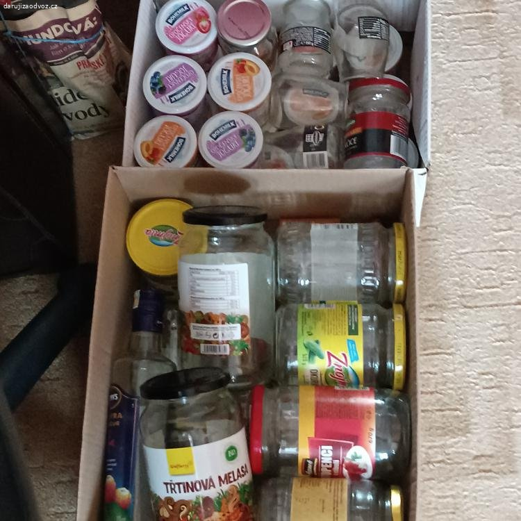 daruji za odvoz asi 30 sklenic