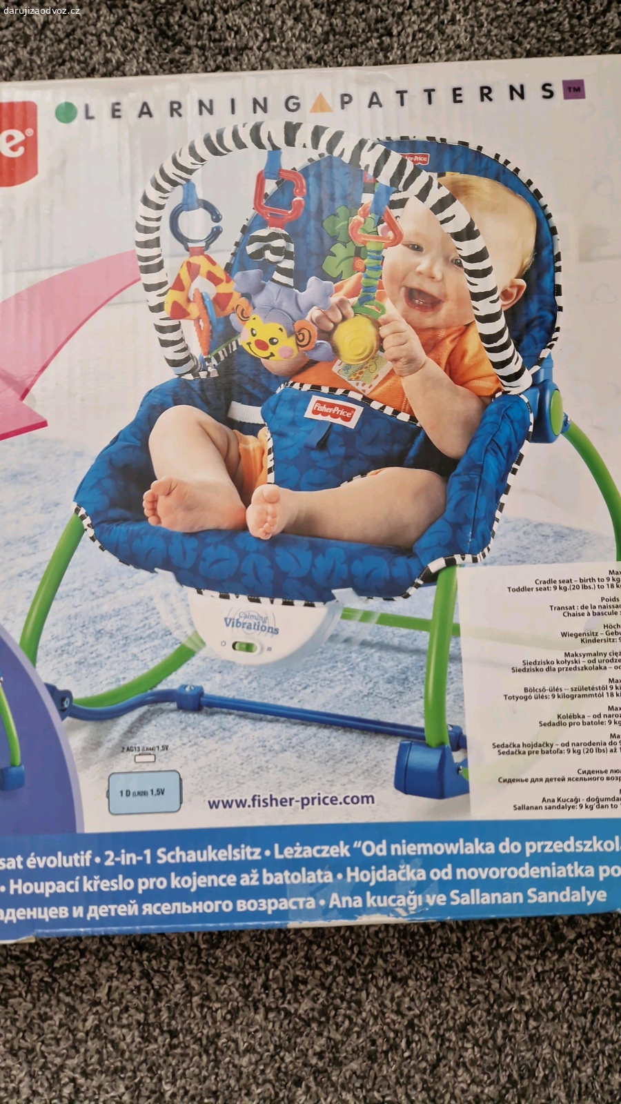 Dětské sedátko. sedátko Fisher Přičemž 0-3roky