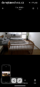 Drevena postylka a prebalovaci pult