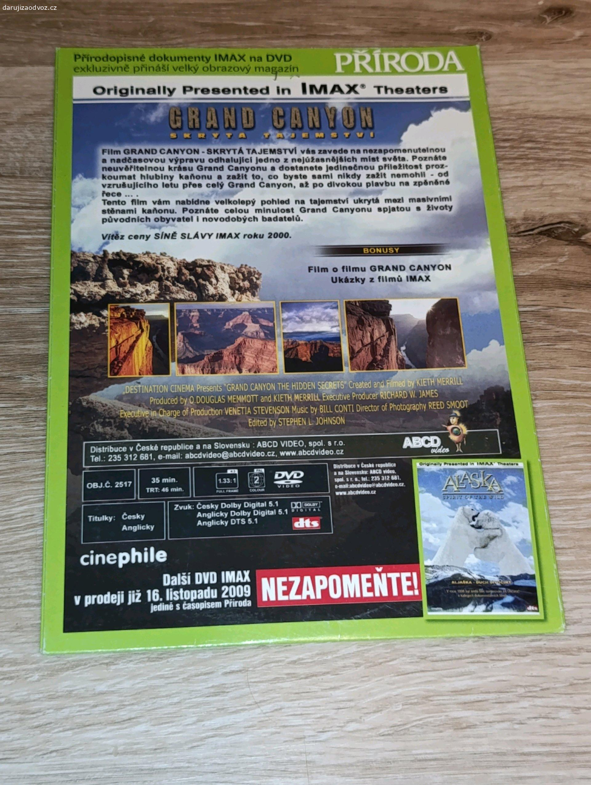 DVD s dokumentárním filmem Grand. DVD 
Úplně nové, nerozbalené.
