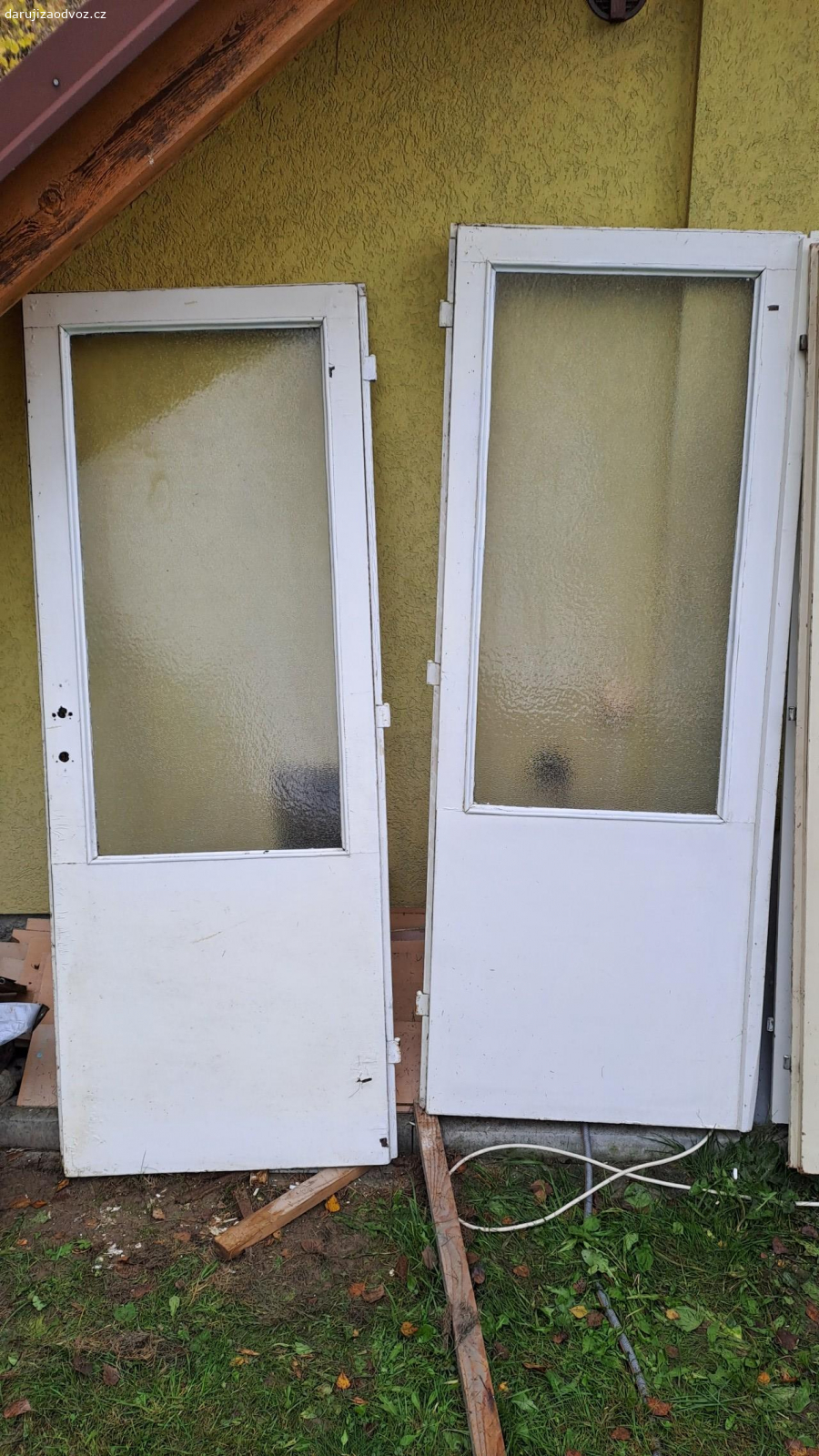 dvoukřídlé prosklené dveře. dvoukřídlé prosklené dveře 140 cm