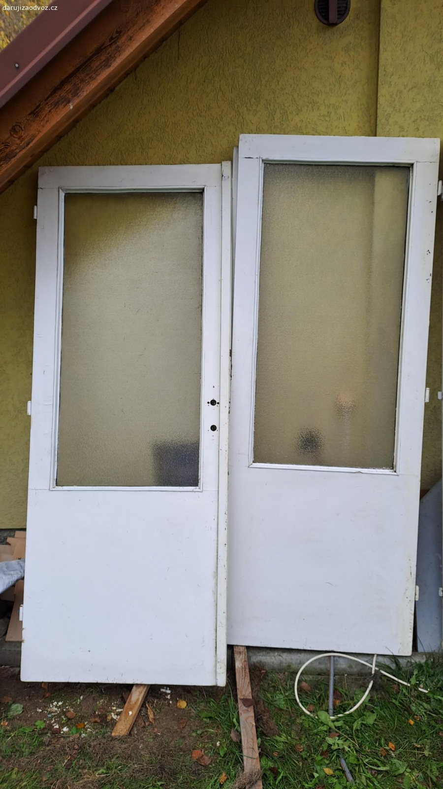 dvoukřídlé prosklené dveře. dvoukřídlé prosklené dveře 140 cm