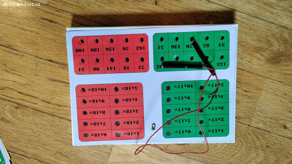 Elektrická násobilka – učební pomůcka