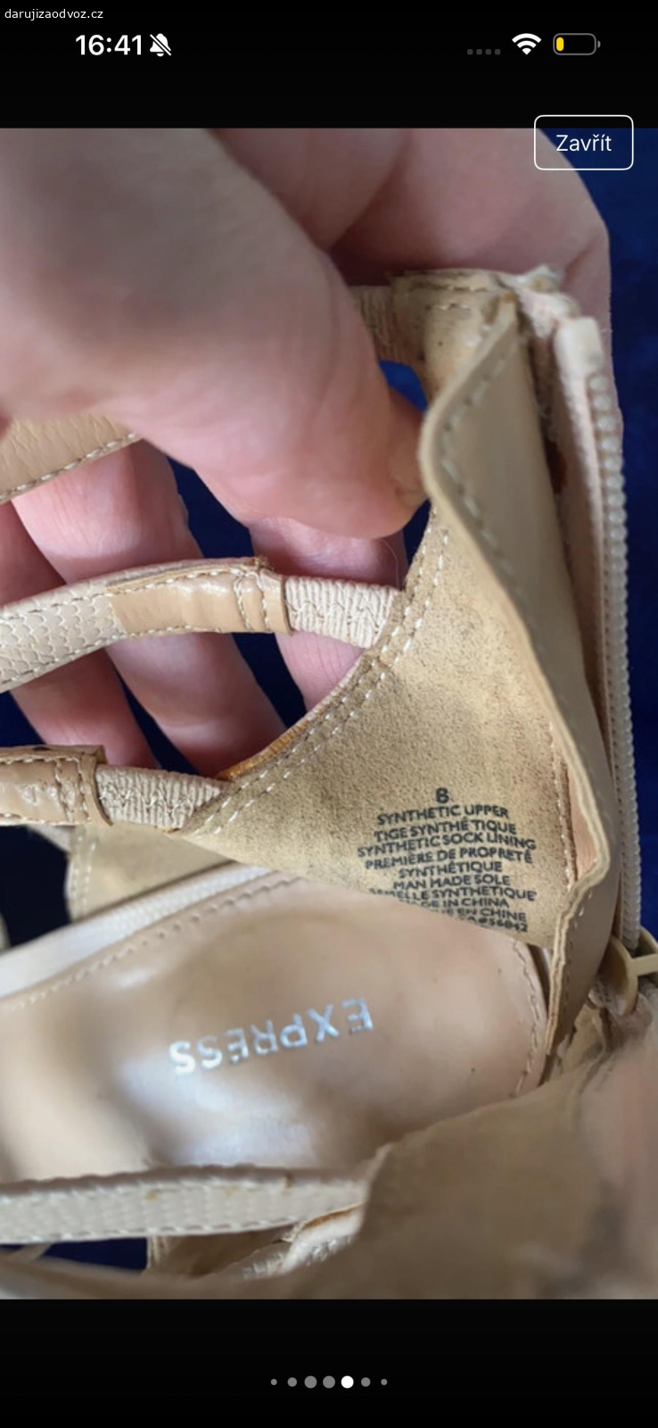 express klínky 37. Nošené chvíli na dovče,  vše vyfocené, délka stélky 20, podpatku -klínku 10cm, ale jsou pohodlné díky páskům přes nárt

osobní předání možné - prosim si o lahev coly zero anebo zásilkovna komplet 120,-