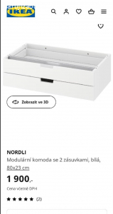 Ikea Nordli modul na komodu