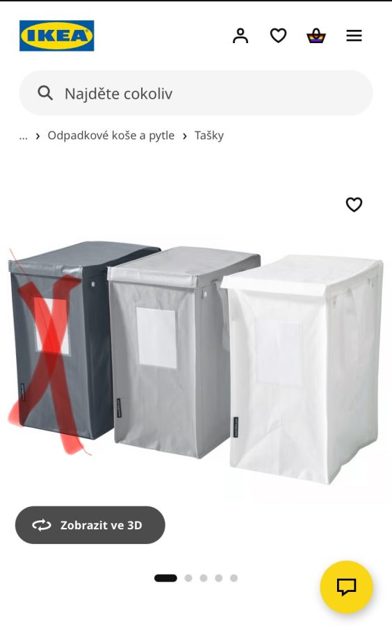 Ikea odpadkové tašky
