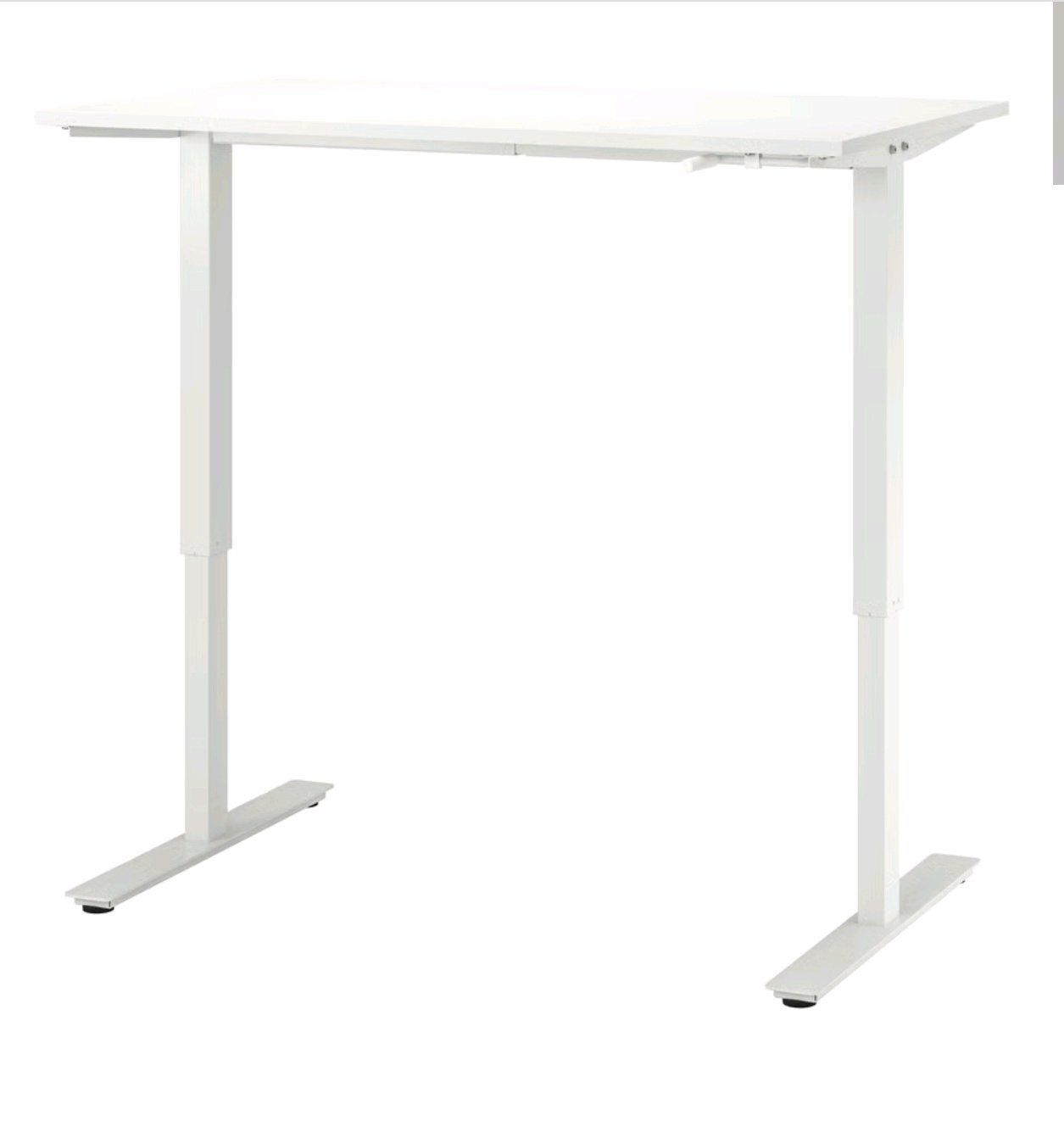 IKEA Polohovací stůl, bílá, 120x70. Polohovací mechanismus skoro nepoužívaný tudíž plně funkční.
Deska shora poškozená na okraji ( díra zhruba 5cm ) ale např do dílny nebo s novou deskou může pořád dobře posloužit.

https://www.ikea.com/cz/cs/p/trotten-polohovaci-stul-bila-s99429578/