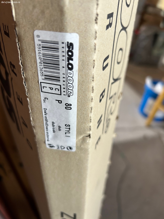 interiérové prosklené dveře 80cm pravé NEPOUŽITÉ