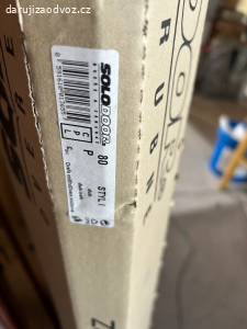interiérové prosklené dveře 80cm pravé NEPOUŽITÉ