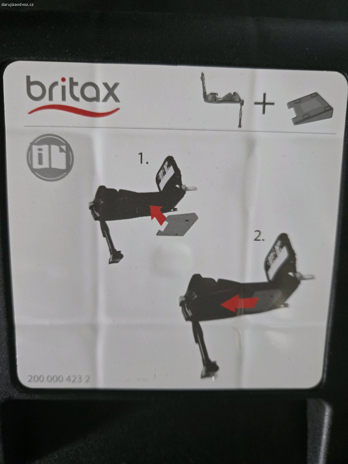 Isofix zakladna. Daruji iso fix zakladnu Britax Romer