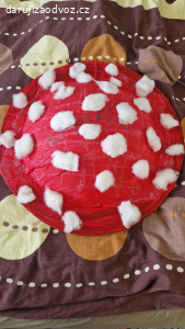 Klobouk na maškarní - muchomůrka