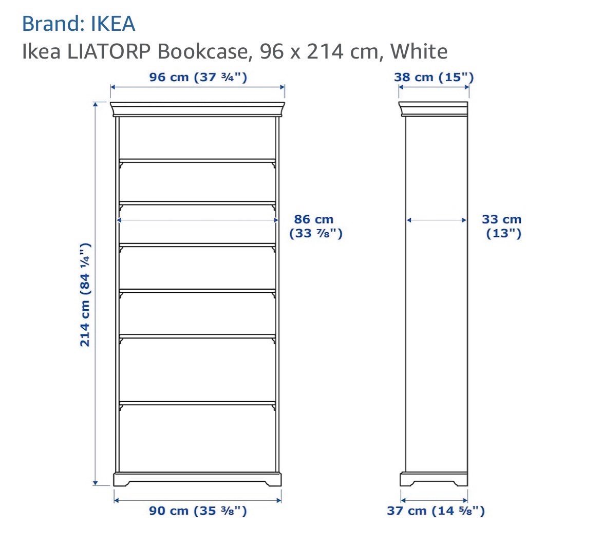 knihovna. IKEA LIATORP knihovna bílá, 96x214
jako nová