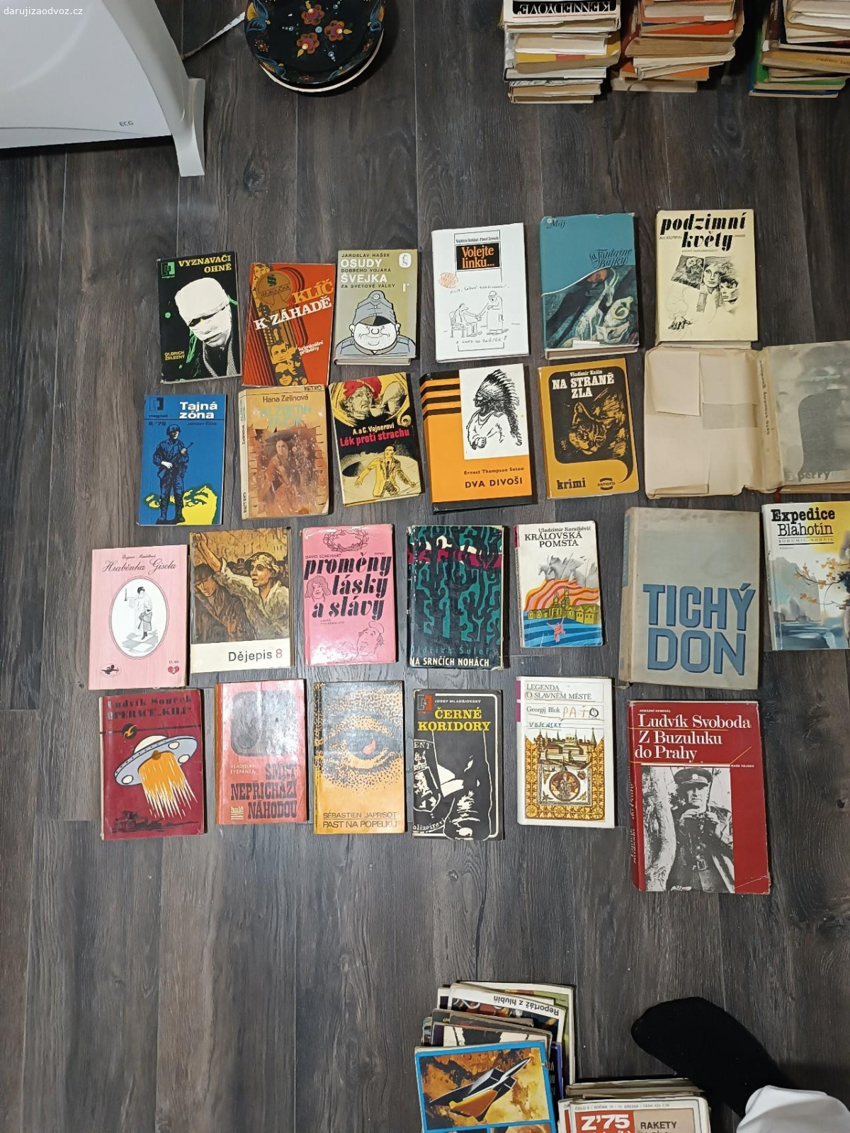 knihy a časopisy za odvoz. daruji knihy a časopisy za odvoz, víceméně staré knihy
