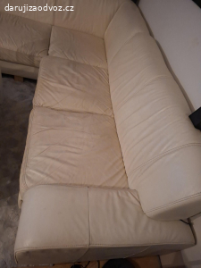 Kožená rohová sedačka