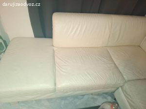 Kožená rohová sedačka