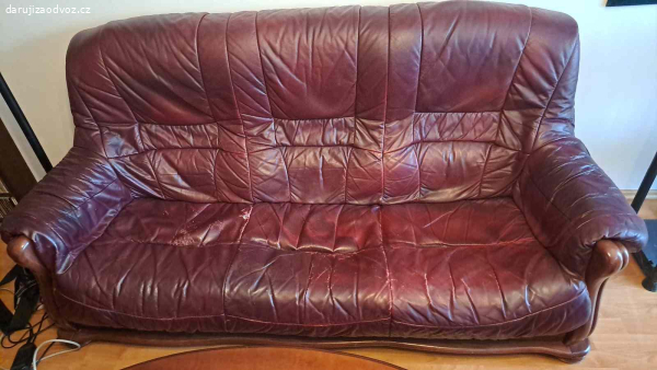 Kožená sedací souprava 3 + 1 + 1