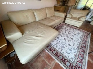 kožená sedací souprava