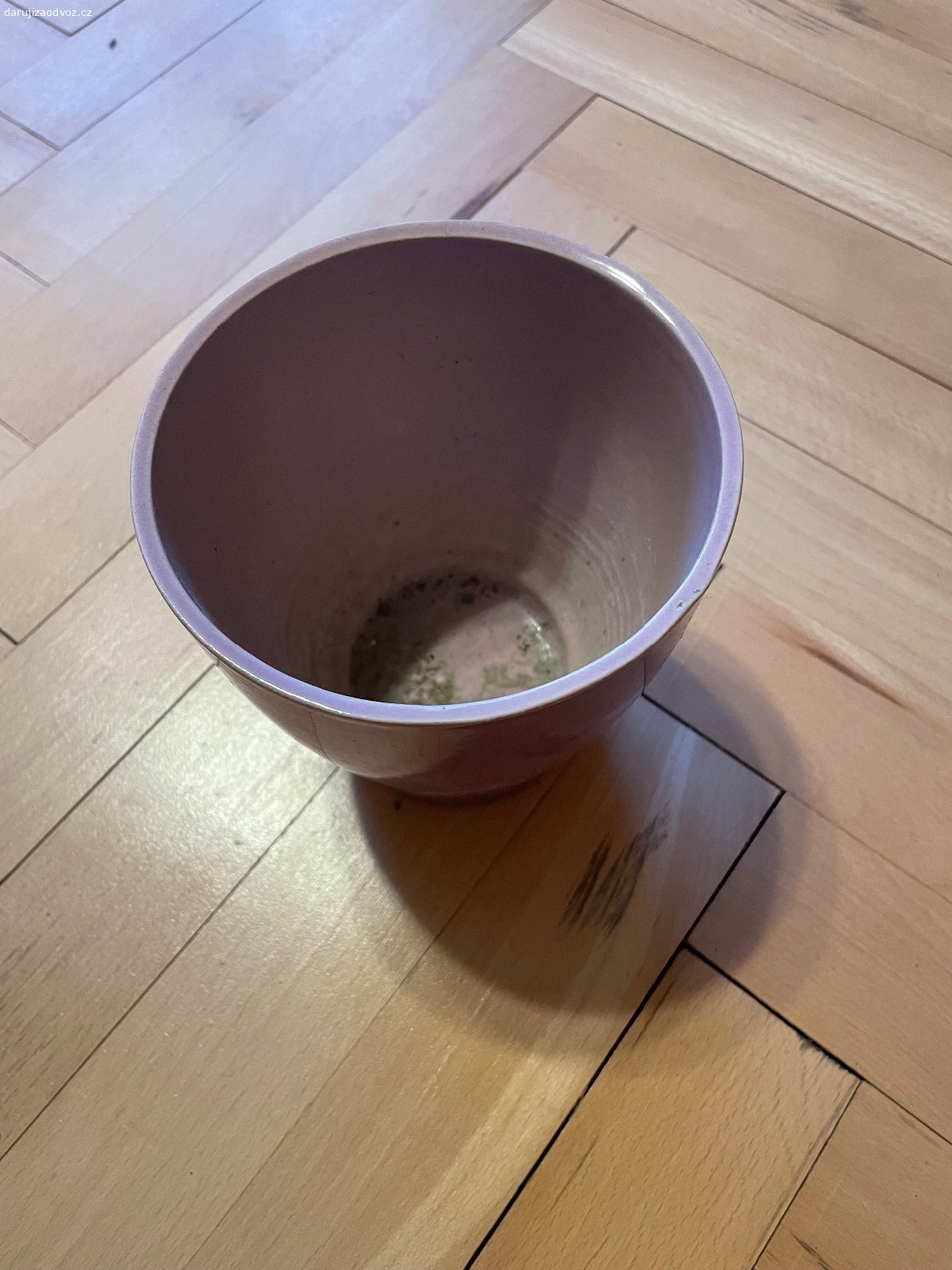 Fialový květináč - výška cca 15 cm. Daruji nevyužitý květináč - výška cca 15 cm. Bez vad. K vyzvednutí po předchozí domluvě na Praze 4. Lze zaslat i Zásilkovnou při platbě předem. Daruji další věci za ODVOZ viz. inzeráty!