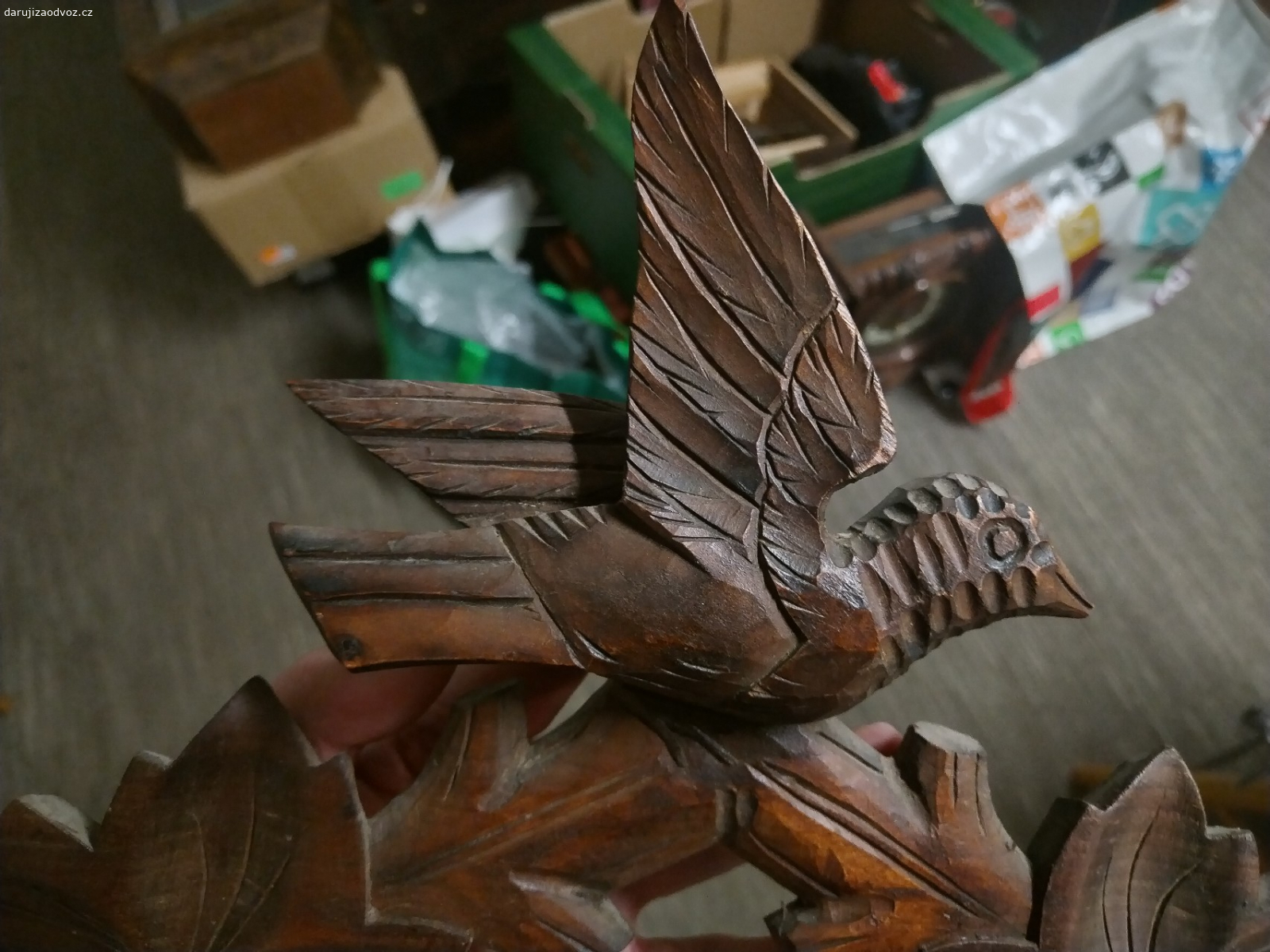 Kyvadlo a horní vyřezávaná část. Scháním na Ostravské kukačky kyvadlo a horní vyřezávanou část.