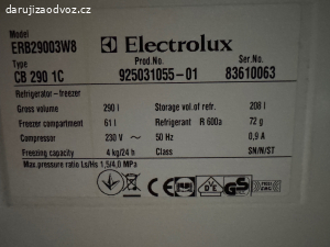 Lednice Electrolux