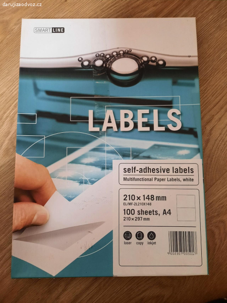 nálepky do tiskárny nové