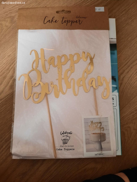 nápis do dortu Happy Birthday