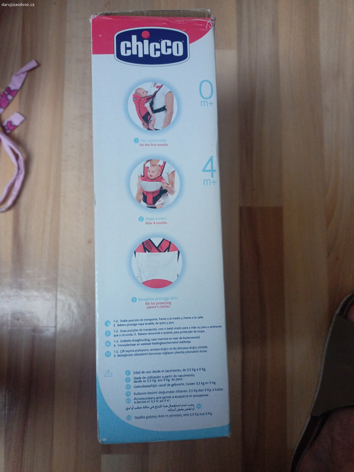 nosítko 3,5 - 9 kg. -