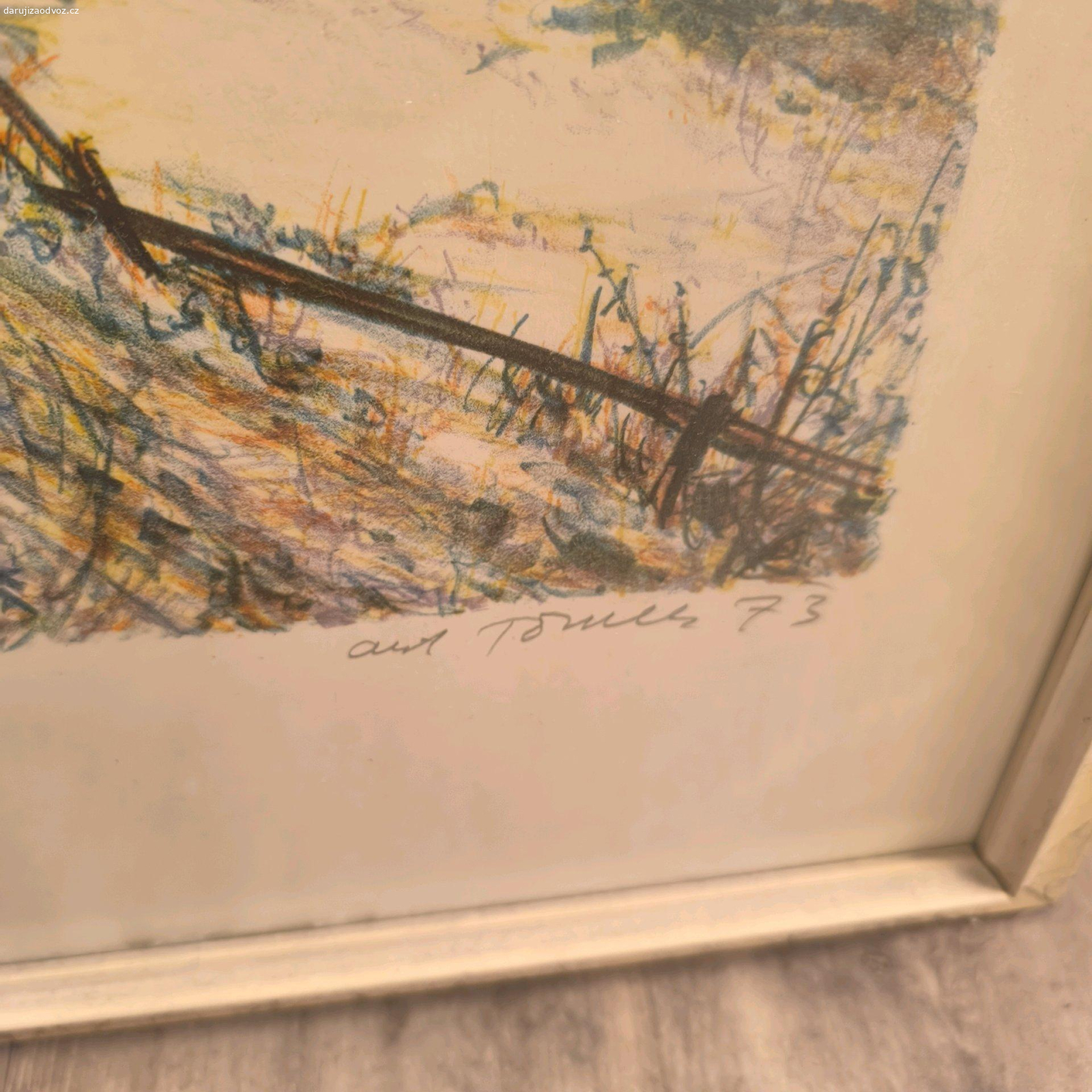 Obraz. Daruji obraz z pozůstalosti. Osobní odběr Havířov-Podlesí. Neposílám, zbytečně voláte.