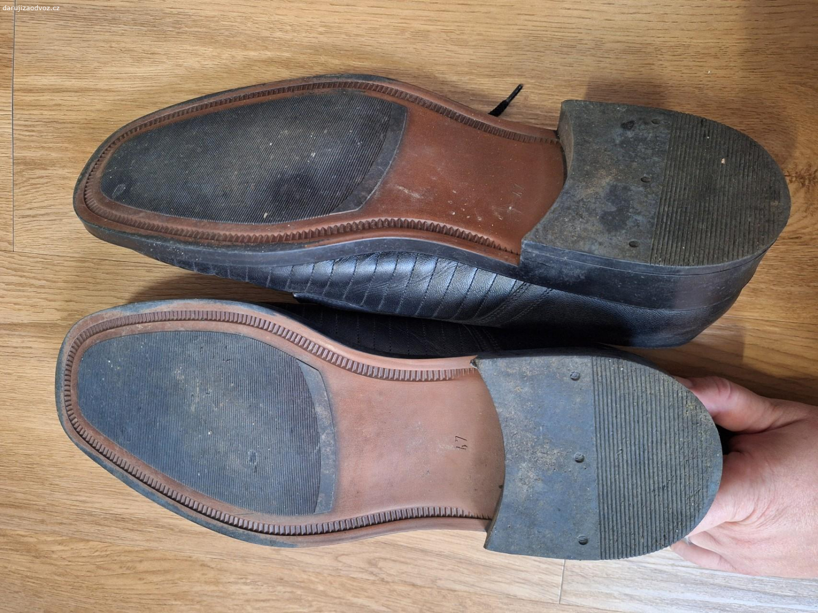 Obuv vel 47. Pánská společenská obuv ve velikosti 47 . 
osobní předání po dohodě v Dobřejovicích u Prahy